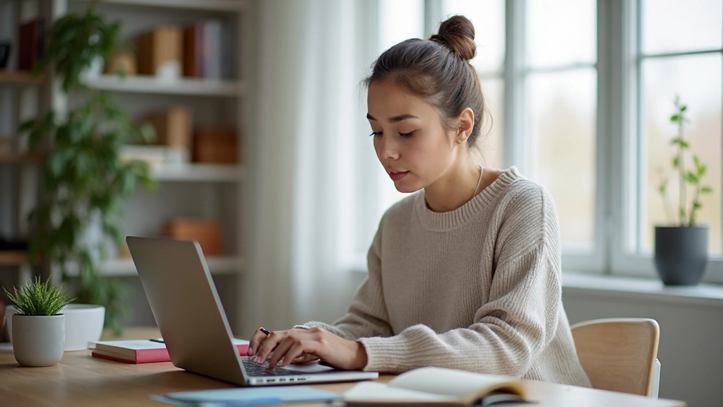 Профессиональная фотография человека, сосредоточенно работающего на ноутбуке за столом